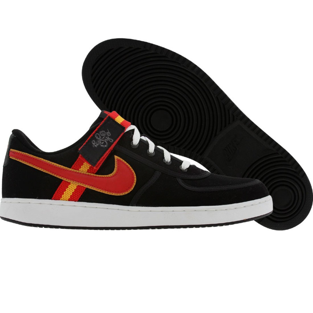 Nike Vandal Low Canvas (black / sport red / gold leaf)