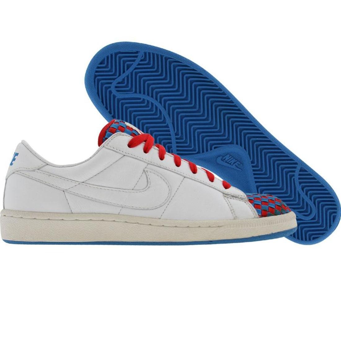 Nike Tennis Classic (white / white / harbor blue / atom red)