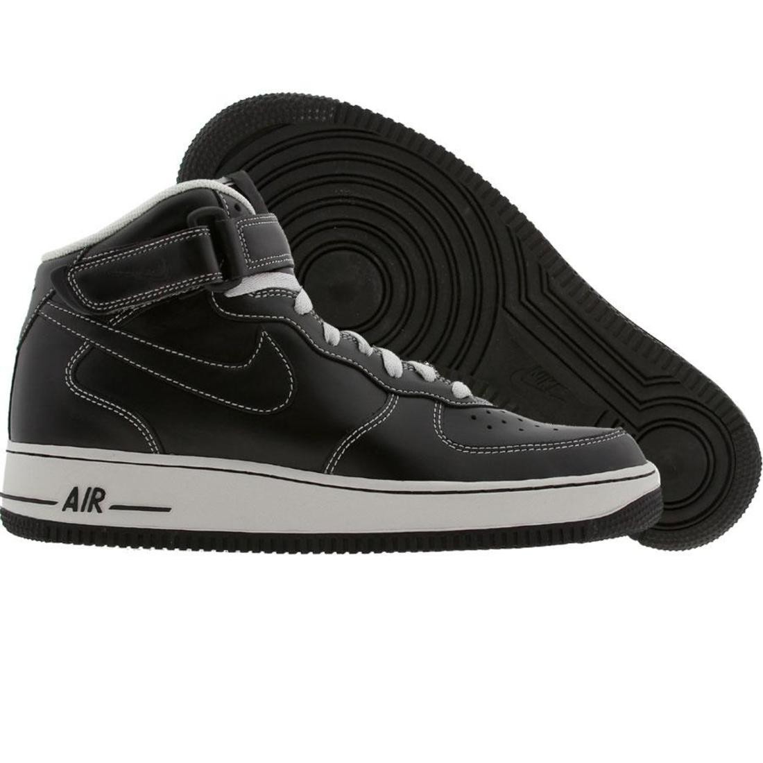 Nike Air Force 1 Mid (black / black / neutral grey)
