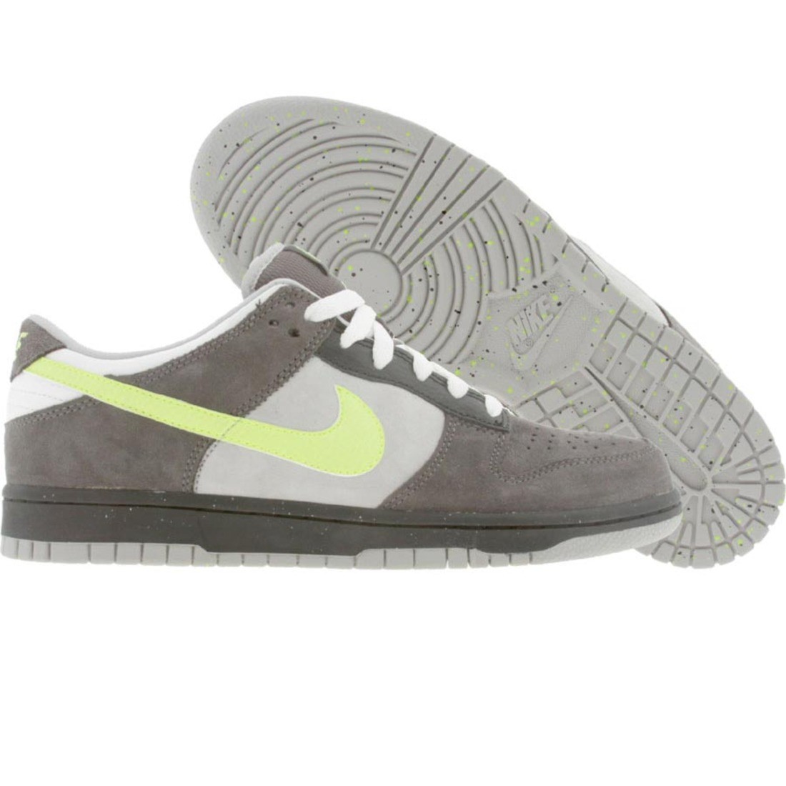 Nike Dunk Low NKE (midnight fog / volt / white / metallic silver)