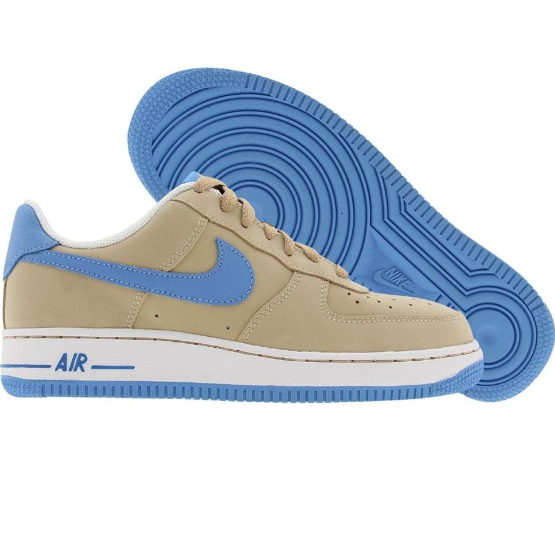 Nike Big Kids Air Force 1 07 Low (linen / uni blue)