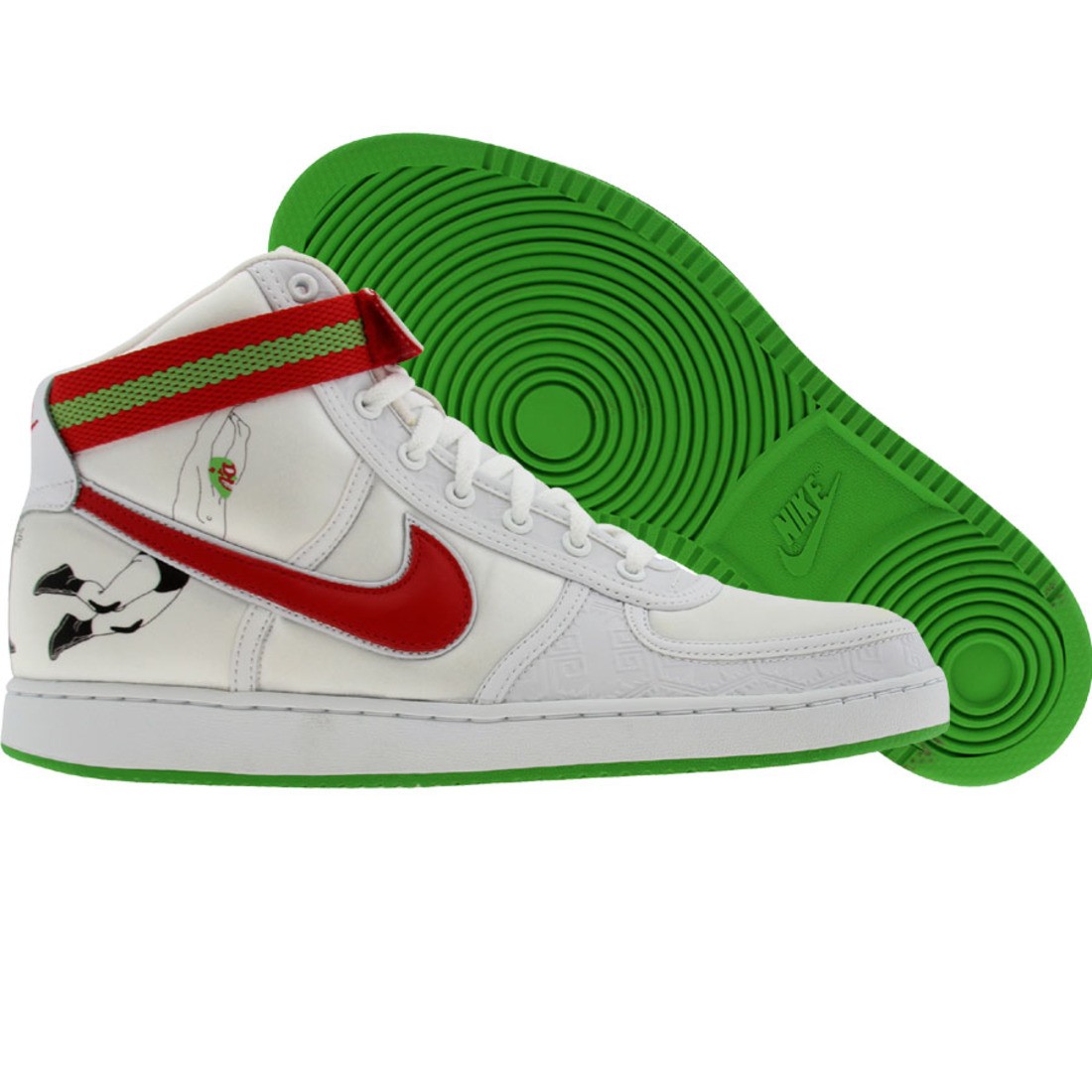 Nike Vandal High Premium Lucha Libre Wrestling Edition (white / sport red / green bean)