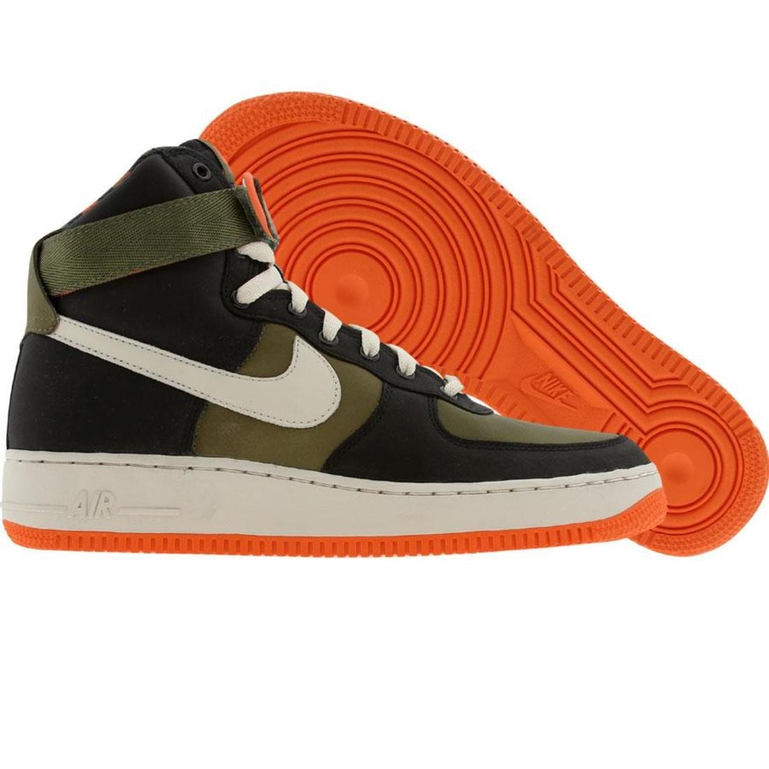 Nike Air Force 1 High Premium  Hunt Edition  (black / birch / army olive / orange blaze)