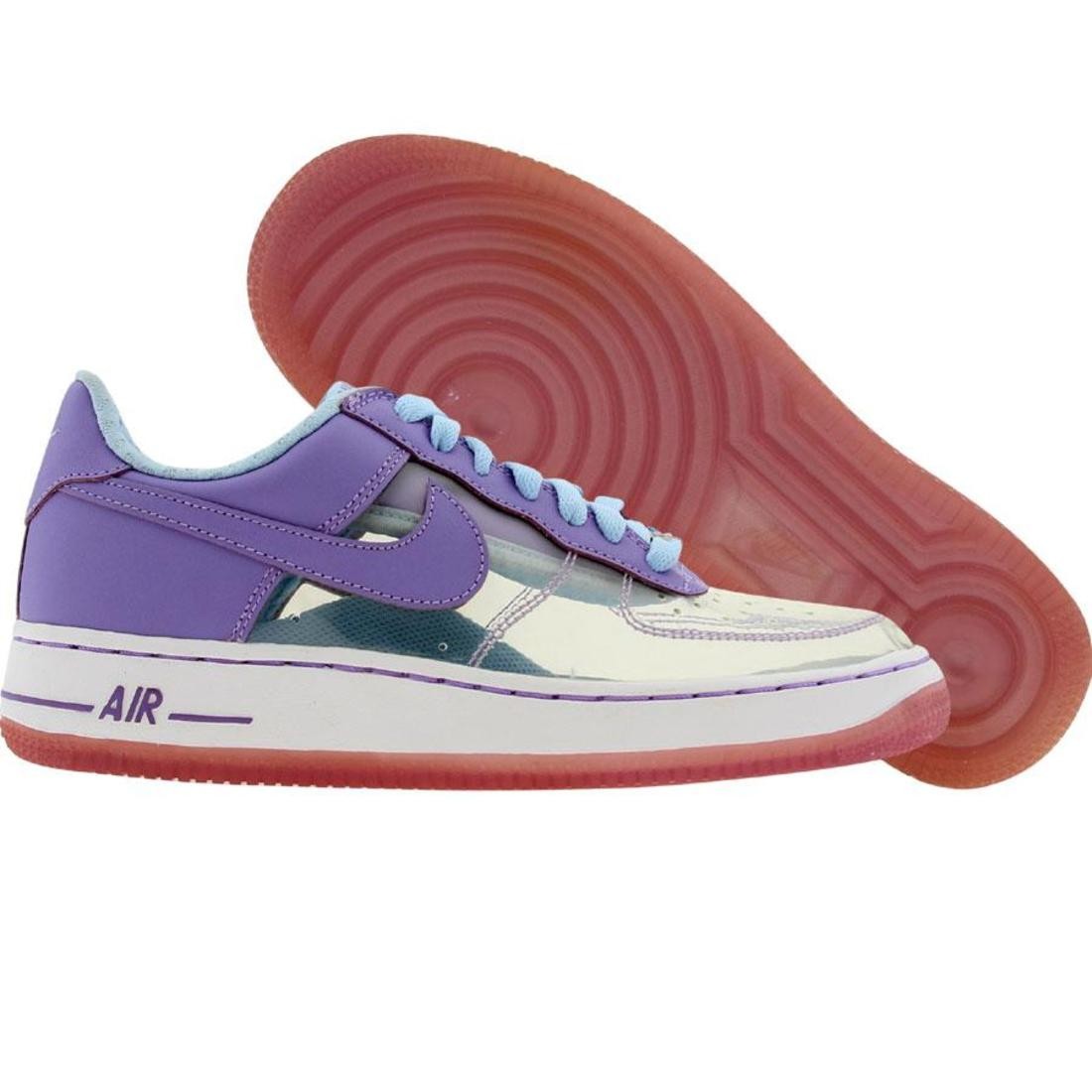 Nike Womens Nike Air Force 1 Premium Invisible Women II Edition (clear / light iris / ice blue)