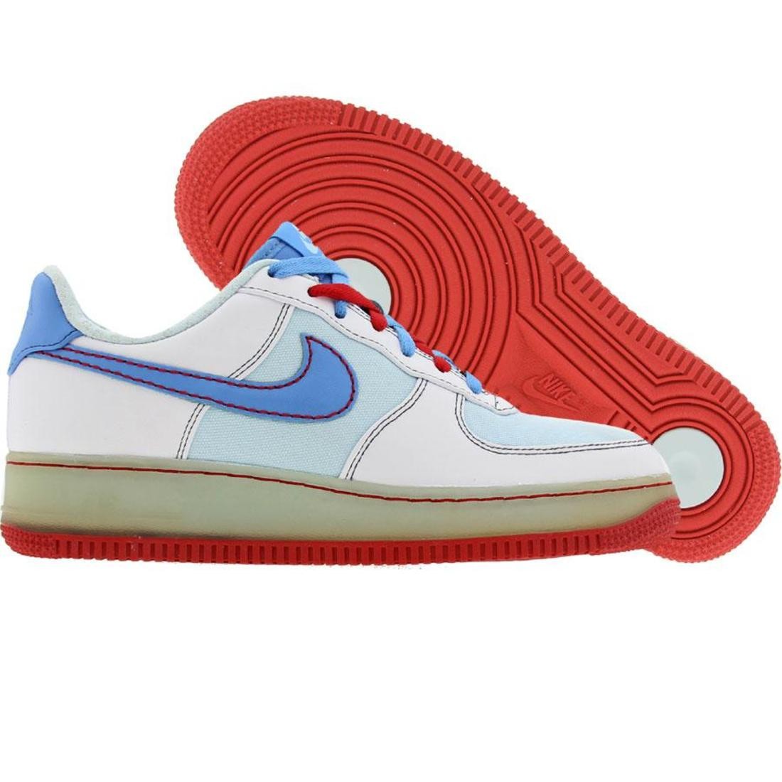 Nike Womens Air Force 1 07 Low Premium  Philadelphia Philly Edition  (white / university blue / glacier blue)