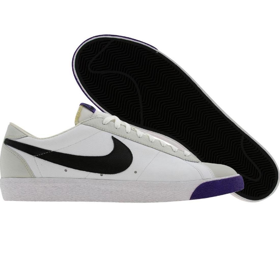 Nike Blazer Low Classic (white / black / varsity purple / light bone)