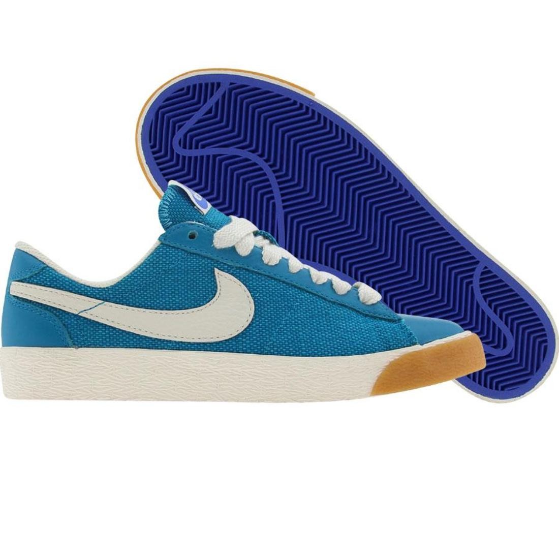 Nike Womens Blazer Low Classic (n turquoise / gum light brown / mdm blue)