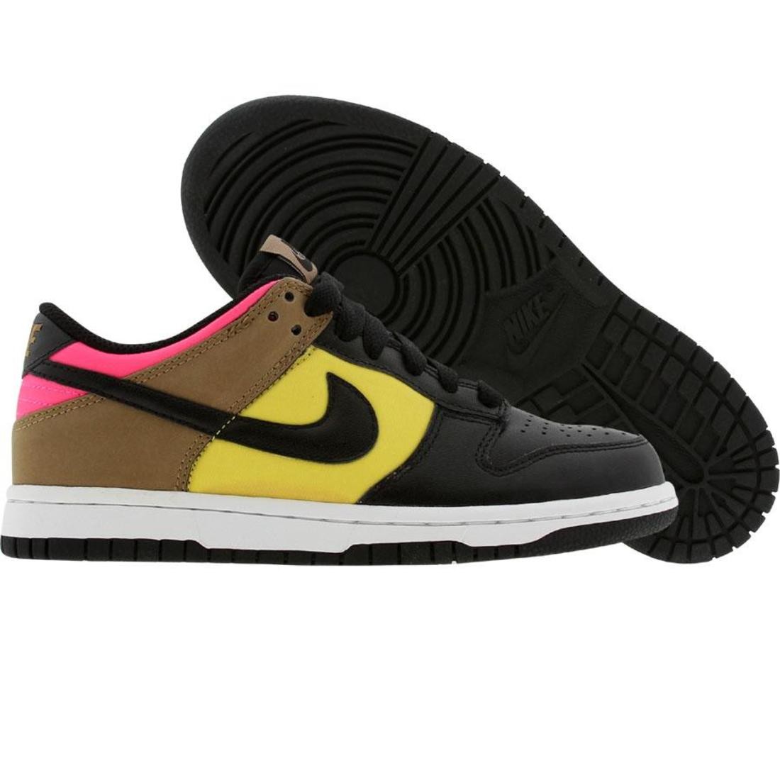 Nike Womens Dunk Low (black / black / ozone / walnut)