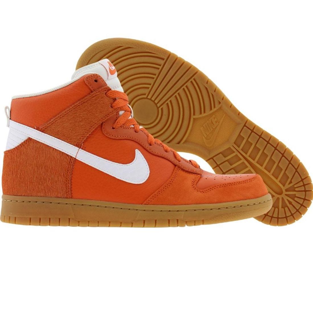 Nike Dunk High Premium (hoop orange / white / gum light brown)
