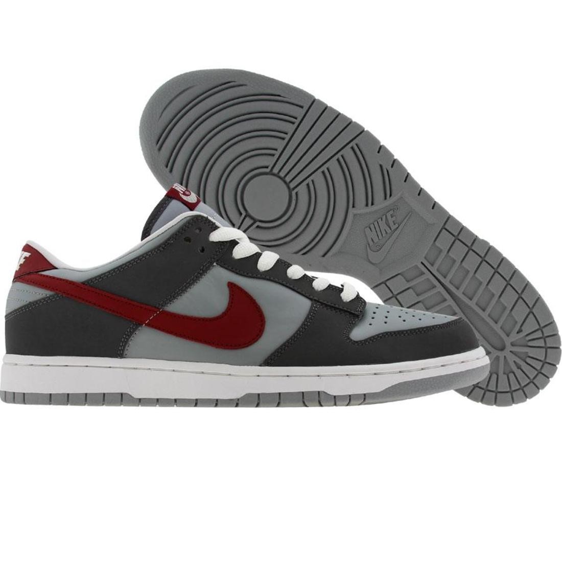 Nike Dunk Low Pro (light grey / 3M dark grey / burgandy red)