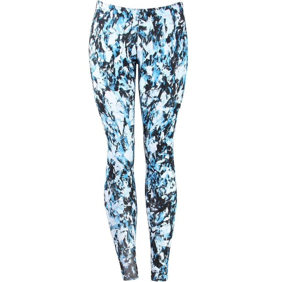Nike Women Leg-A-See Mish Mash Legging (blue / black / white)