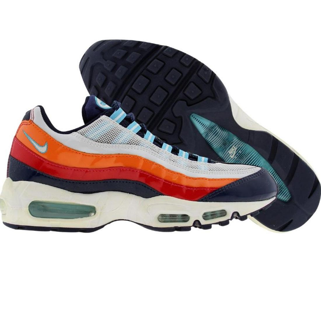 Nike Womens Air Max 95 (white / white / flash / flame red)