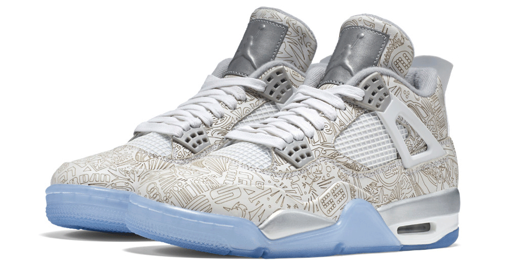 Jordan Men 4 Retro Laser (white / silver)