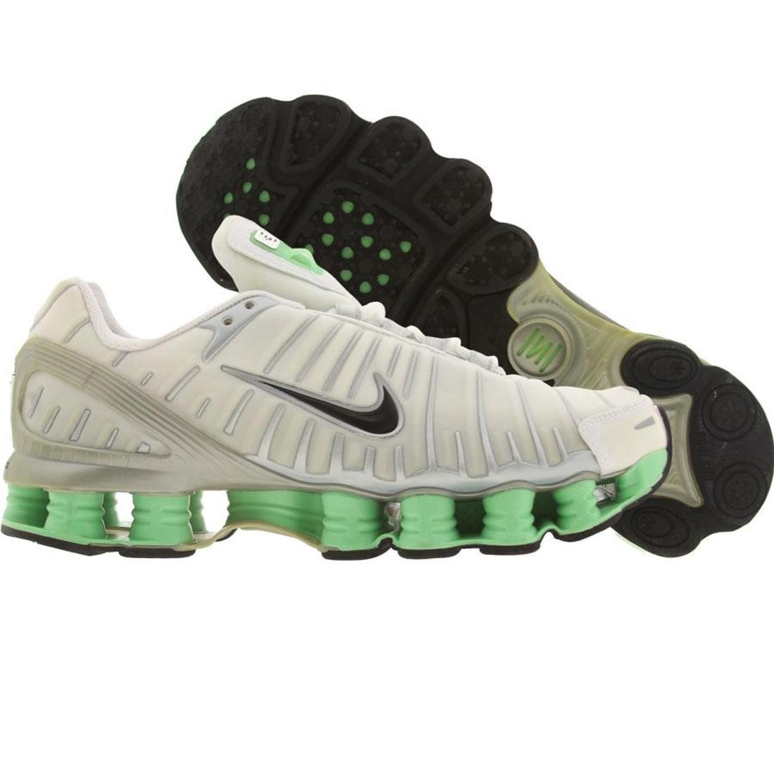 Nike Womens Shox Respond (white / black / metallic silver / light poison green)
