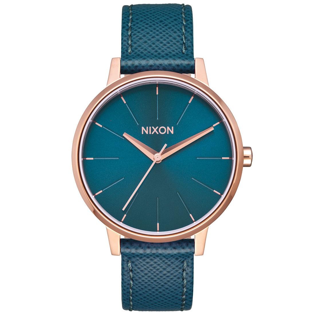 Nixon Kensington Leather Watch (gold / rose gold)