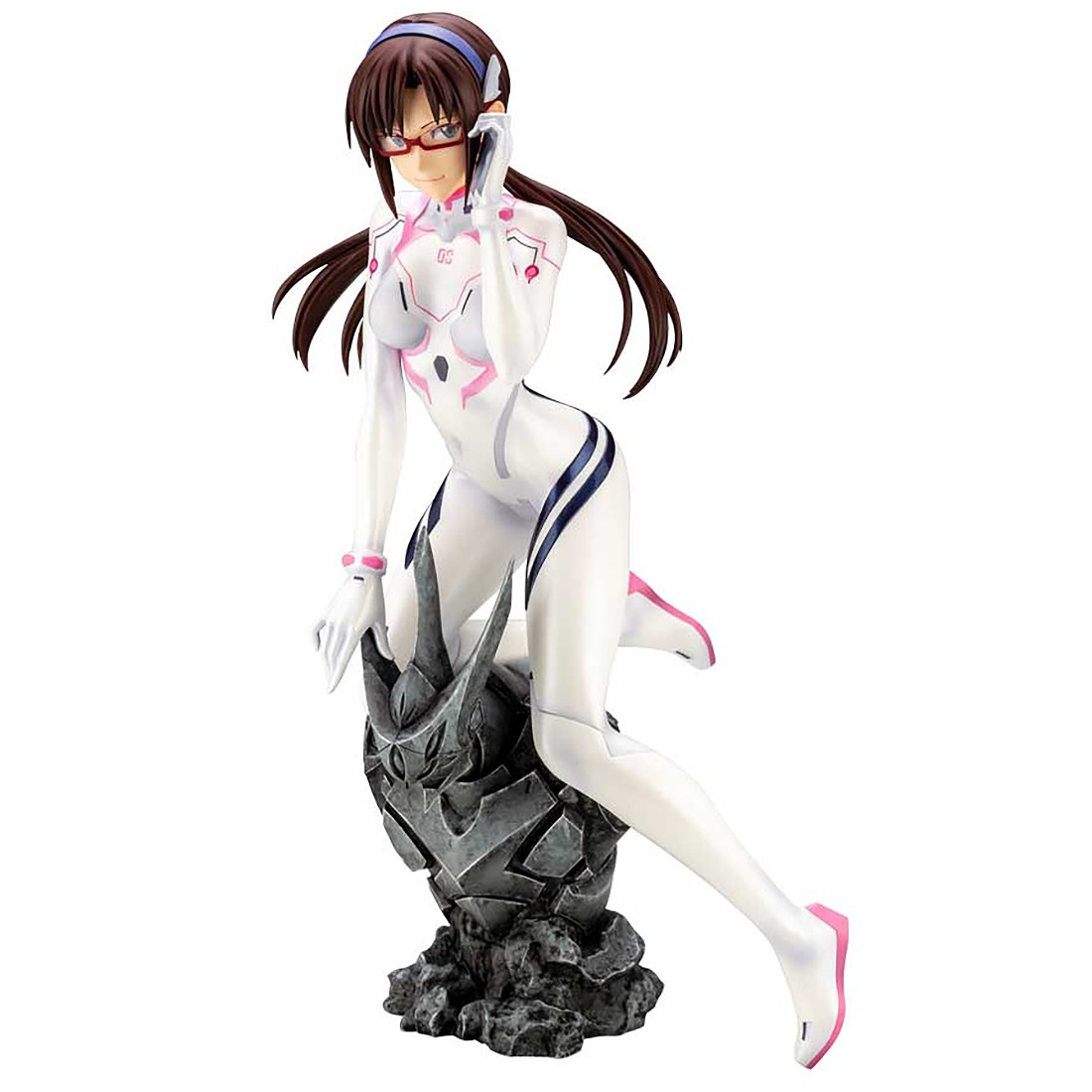 Kotobukiya Neon Genesis Evangelion Evangelion 3.0+1.0 Thrice Upon A Time Mari Makinami Illustrious White Plugsuit Ver. Ani Statue (white)