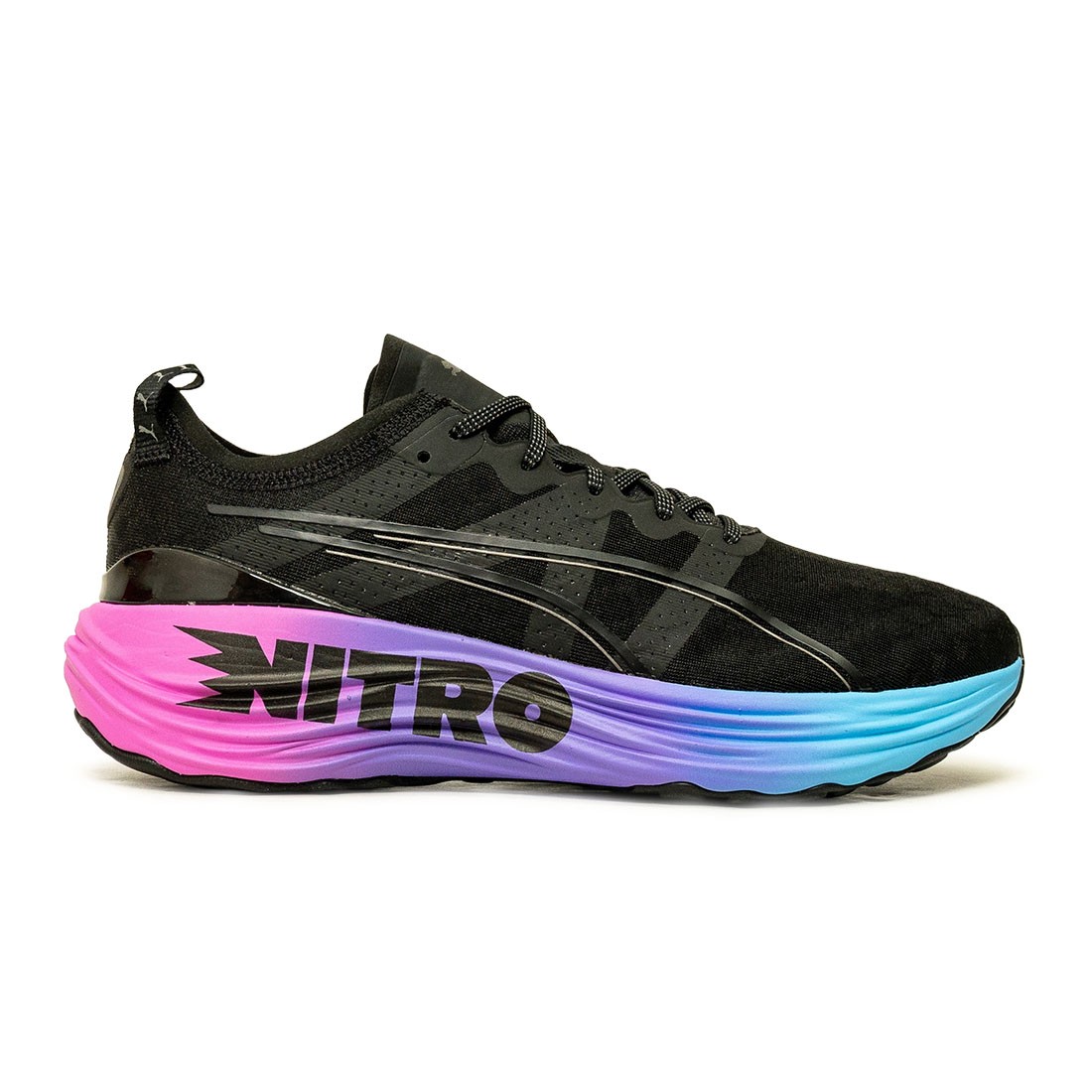 Puma Men Foreverrun Nitro Sunset (black / luminous blue / electric orchid)