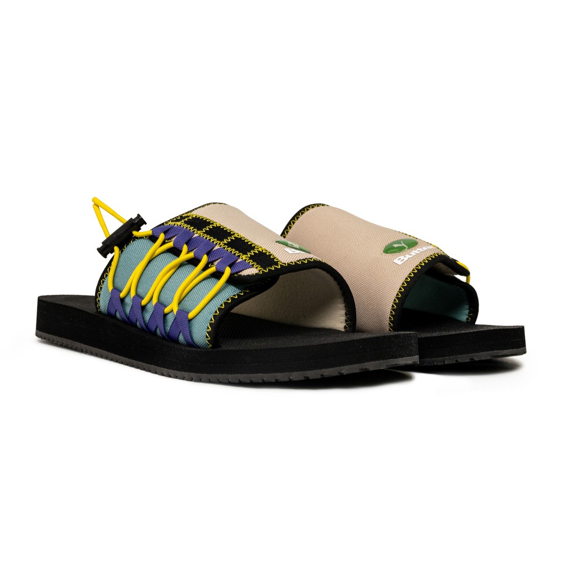 Puma x Butter Goods Men Wilo Slippers (black / putty / mineral blue)