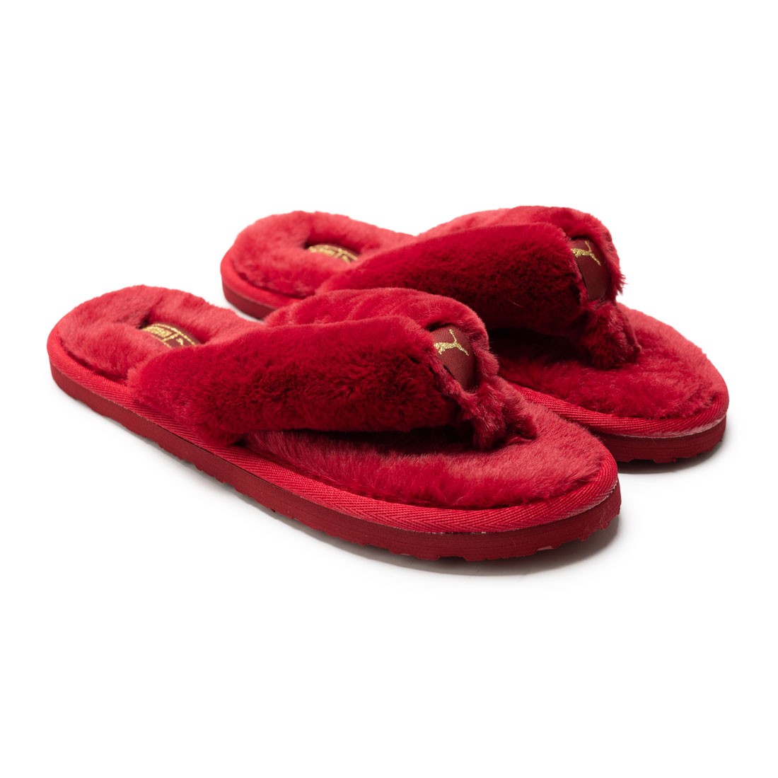 Puma Women Fluff Flip Bx Slippers (red / persian red / team gold)