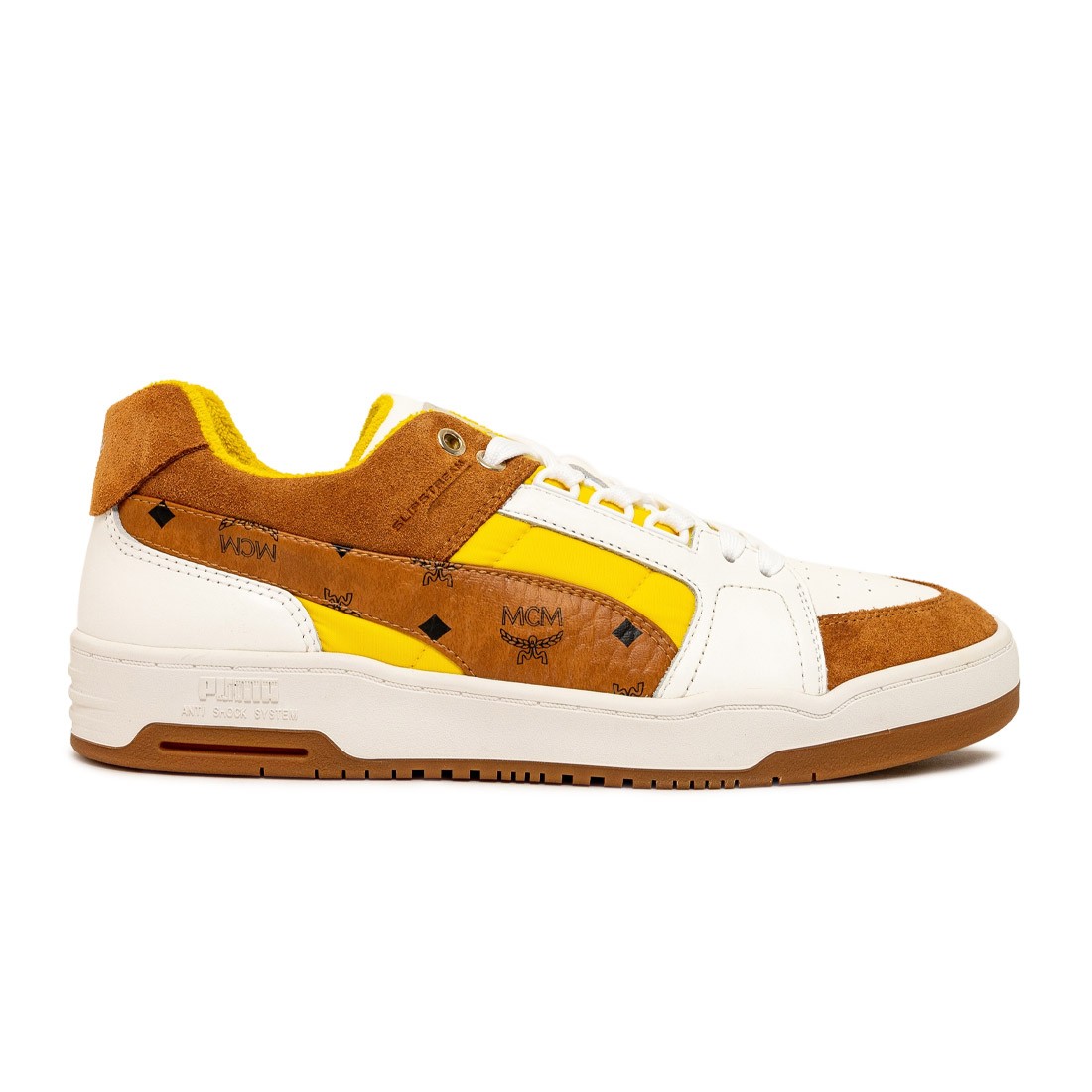 Puma X MCM Men Slipstream Lo (white / bright white / vibrant yellow)