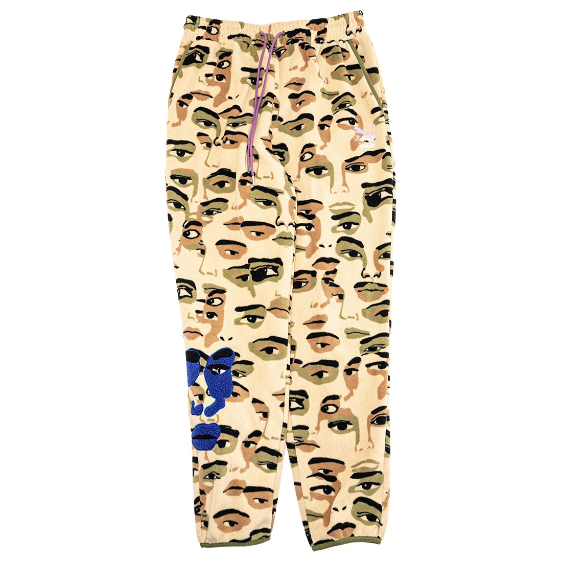 Puma x KidSuper Studios Men Fleece AOP Pants (khaki)