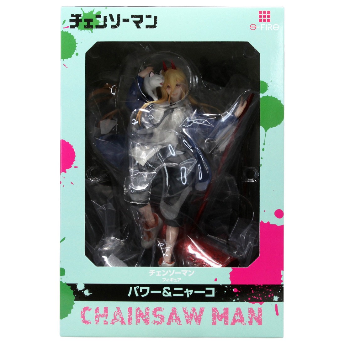 Sega Chainsaw Man Power And Meowy Figure (red)