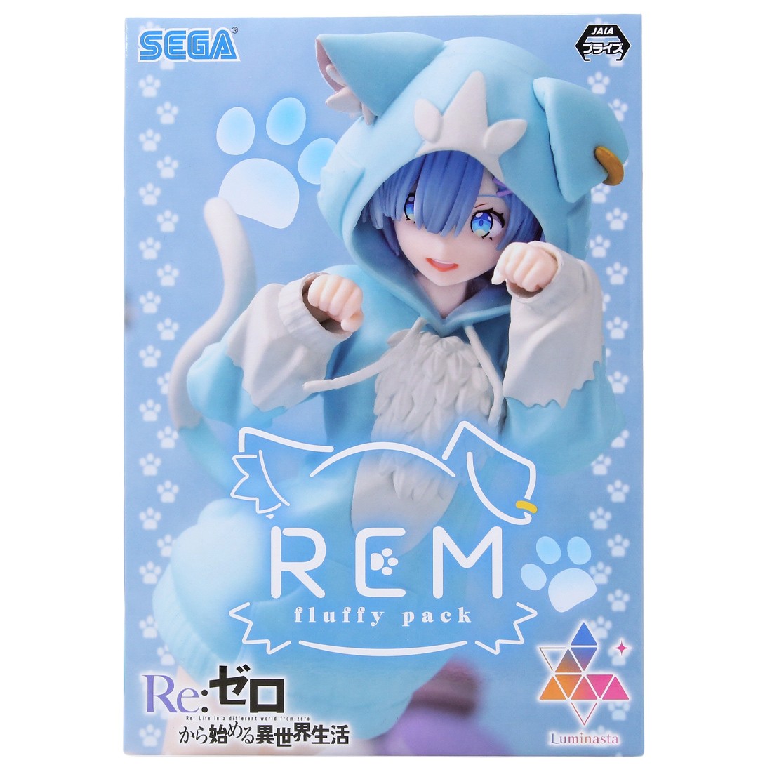Sega Re:Zero Starting Life in Another World Luminasta Rem Mofumofu Pack Figure (blue)