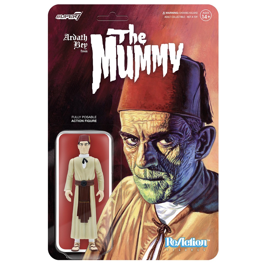Super7 Universal Monsters Ardath Bey Reaction Figure (black / red)