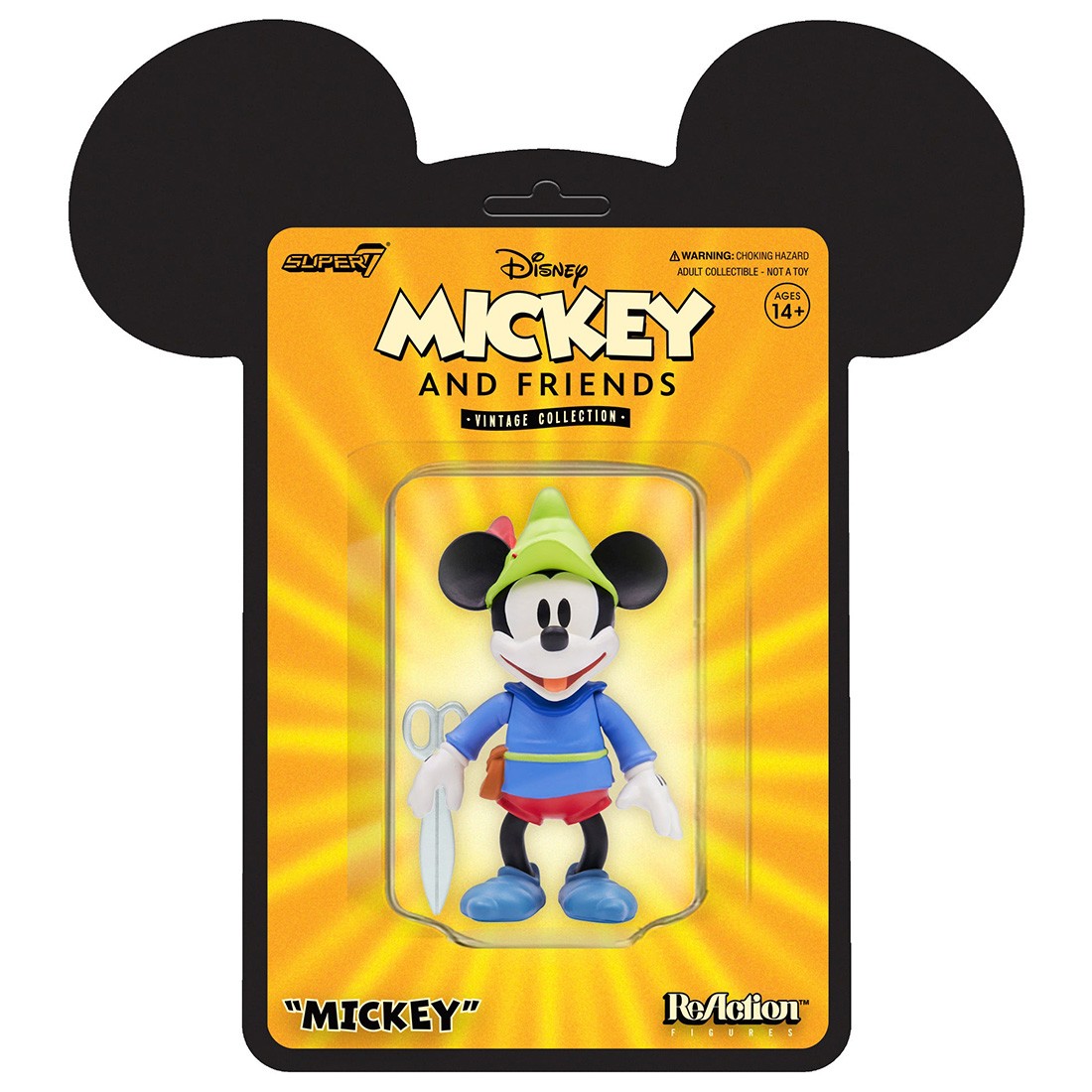 Super7 Disney Brave Little Tailor Mickey Mouse Figure (yellow)