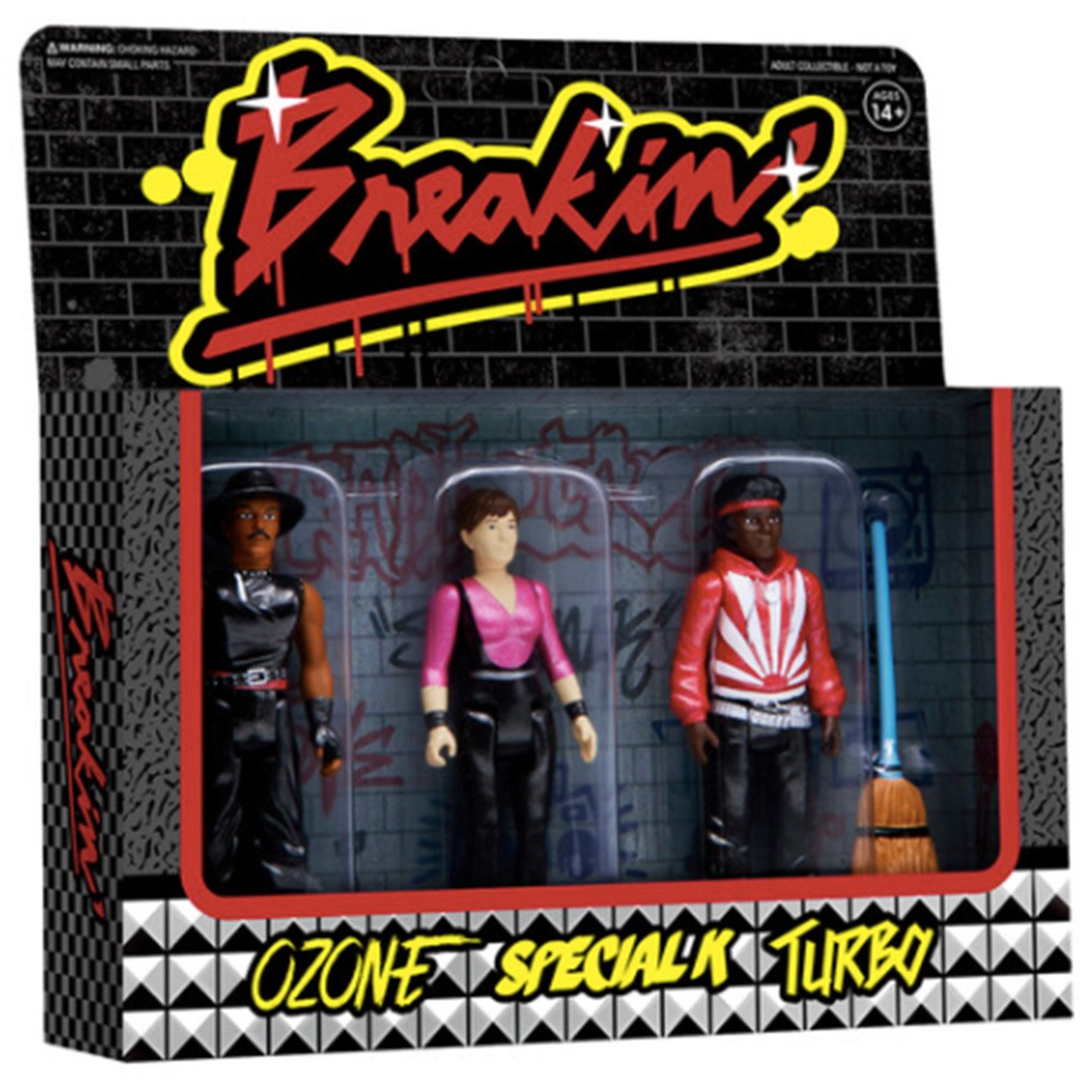 Super7 Breakin Reaction 3 Pack Figures (black)