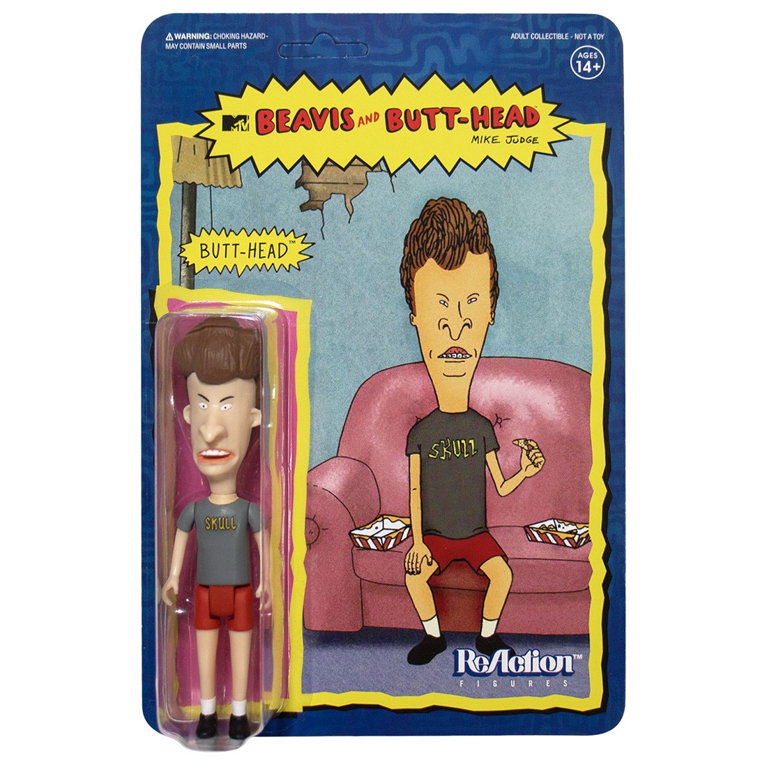 Super7 Beavis And Butt Head Reaction Figure - Butt Head (blue)