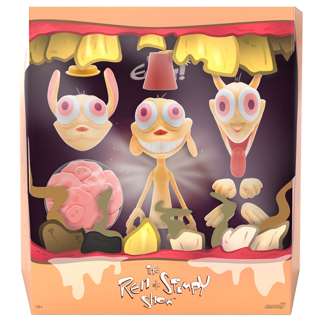 Super7 Ren and Stimpy Ultimates Wave 1 Figure - Ren (beige)