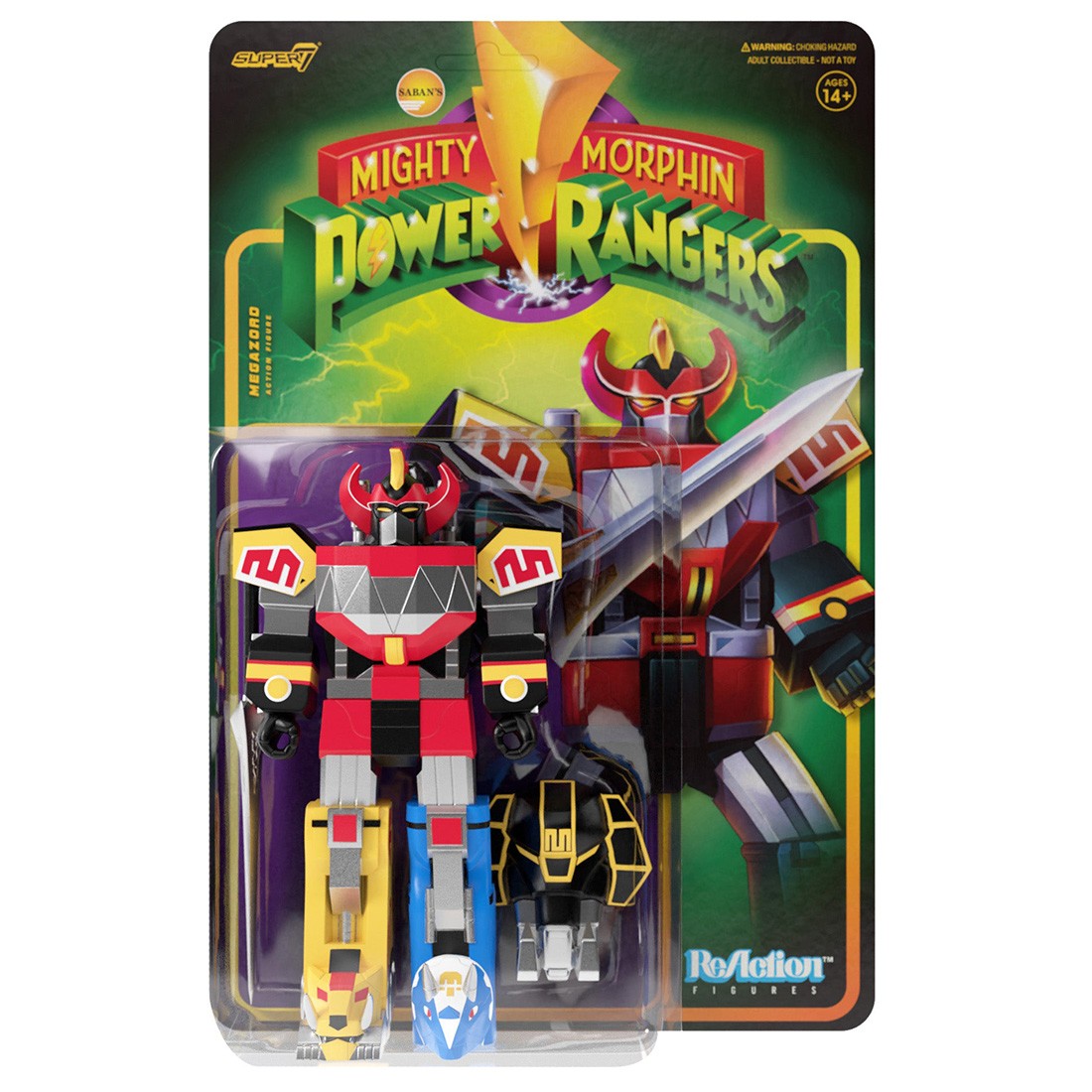 Super7 Mighty Morphin Power Rangers Megazord Reaction Figure (multi)