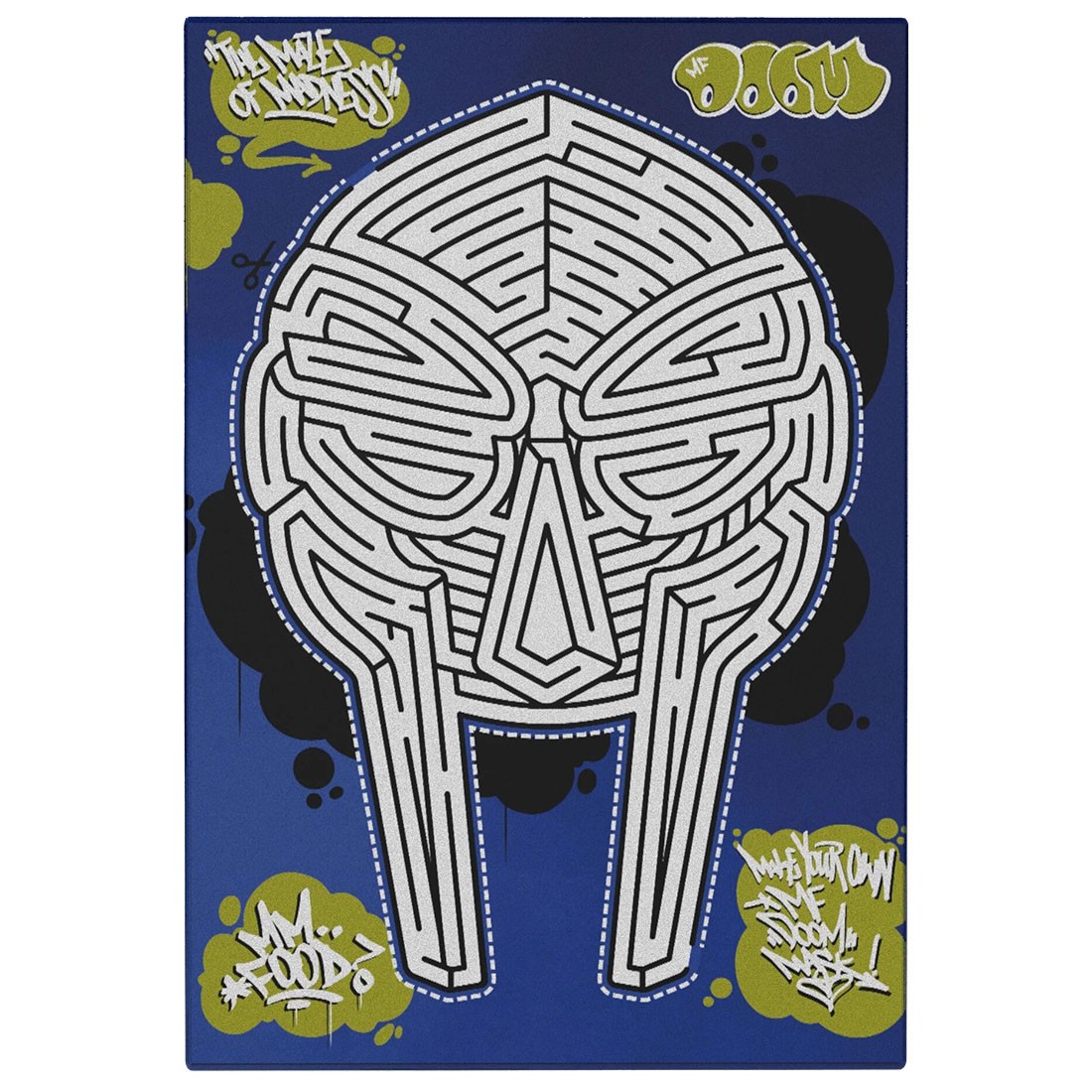 Super 7 Mf Doom Wave 2 ReAction Figure - Mf Doom Mm Food (red / green)