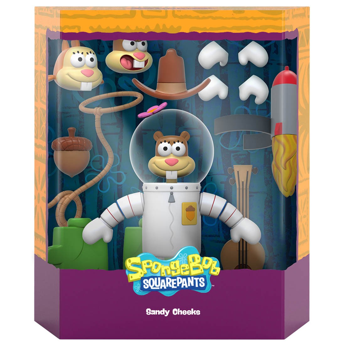 Super7 Spongebob Squarepants Ultimates Wave 1 Figure - Sandy Cheeks (white)