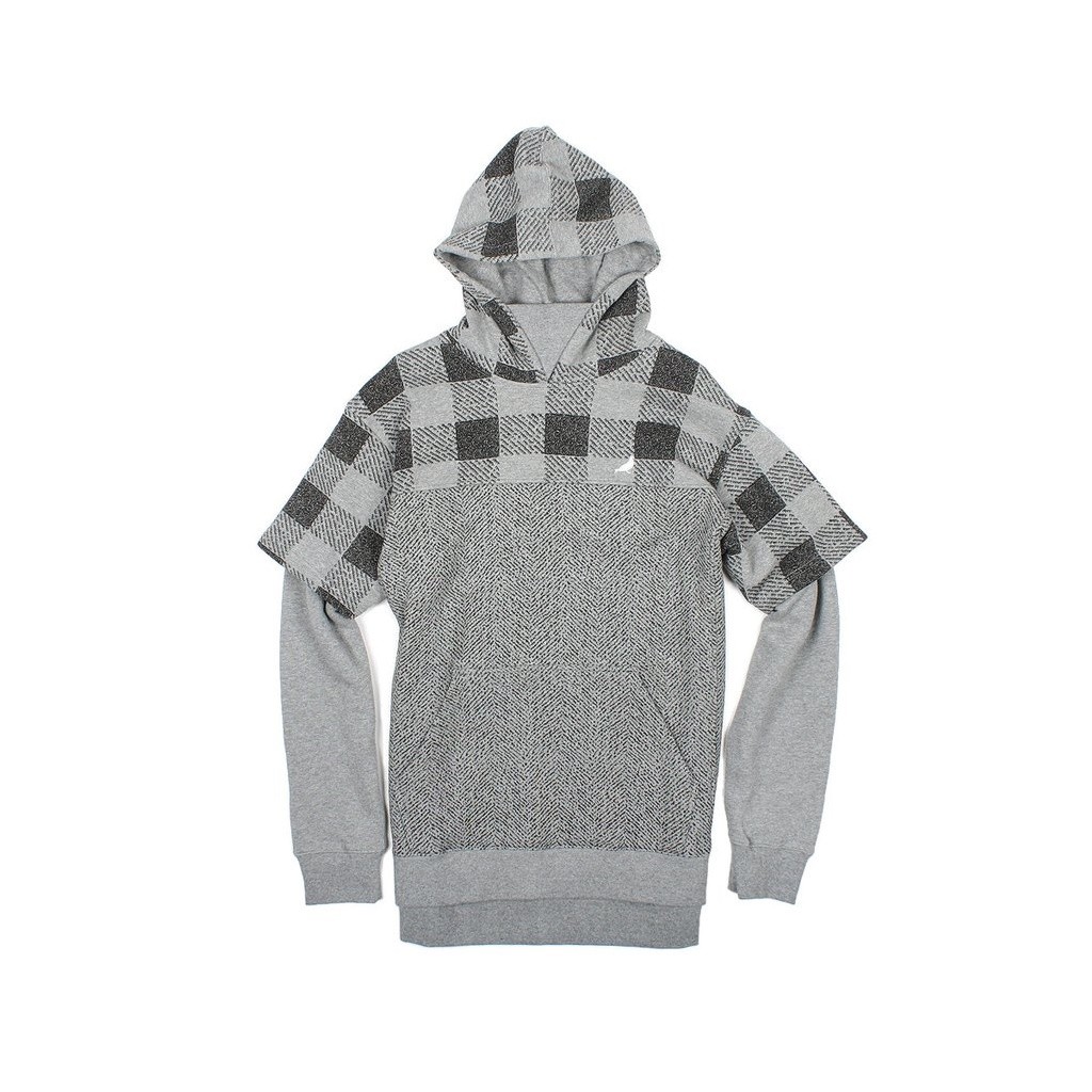 Staple Men Check Hoody (gray / heather)