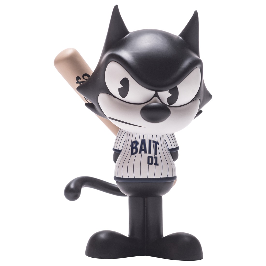 BAIT x Dreamworks x SWITCH Collectibles Felix the Cat Slugger 6 Inch Figure - Diamond Bar Exclusive (black / white)