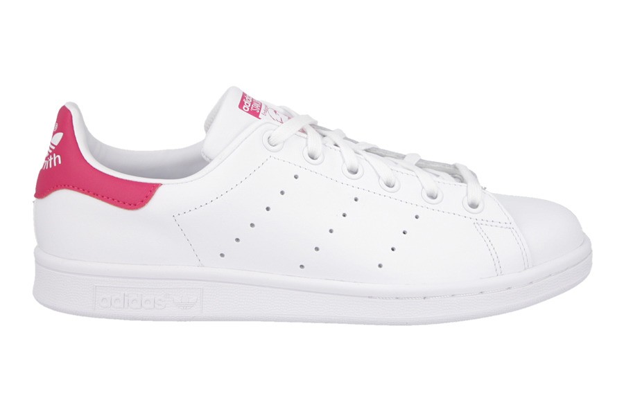 Adidas Big Kids Stan Smith (white/ footwear white / bold pink)