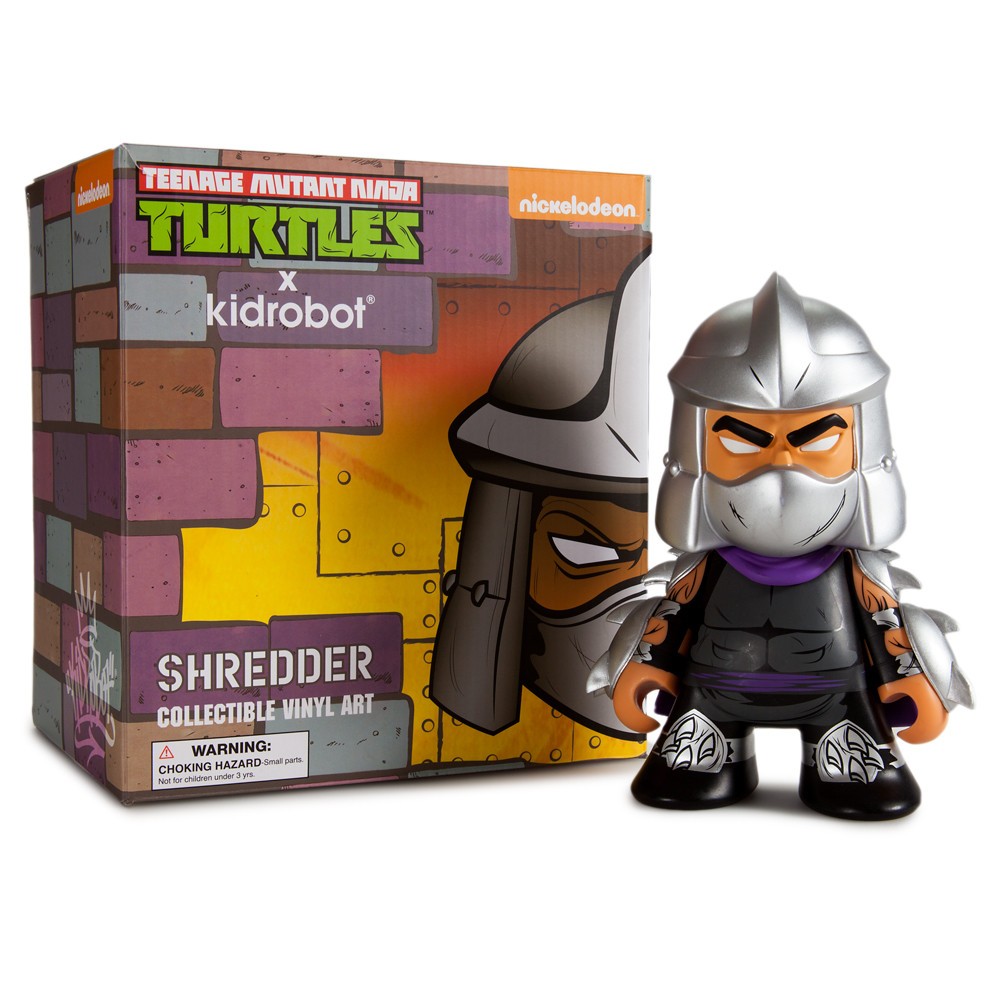 Kidrobot x TMNT Shredder Medium 7 Inch Figure (purple / gray)