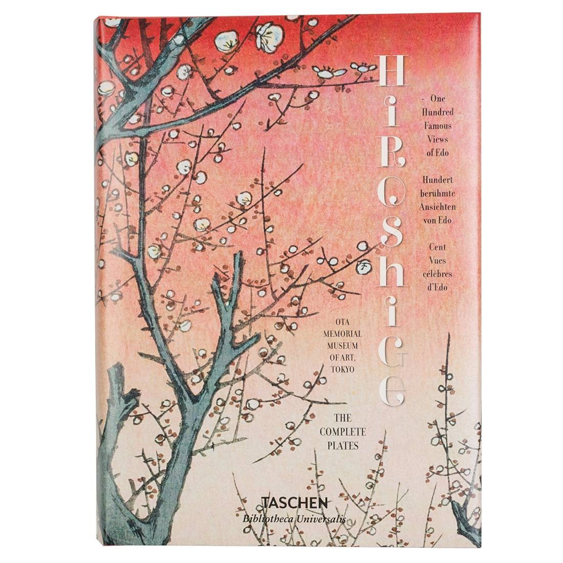 Hiroshige One Hundred Famous Views of Edo Hardcover Book (red / hardcover)