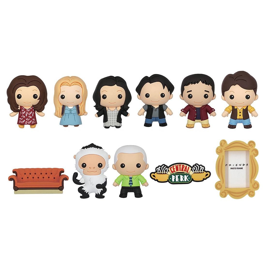 Monogram Warner Brothers Friends 3D Foam Figural Bag Clip - 1 Blind Box