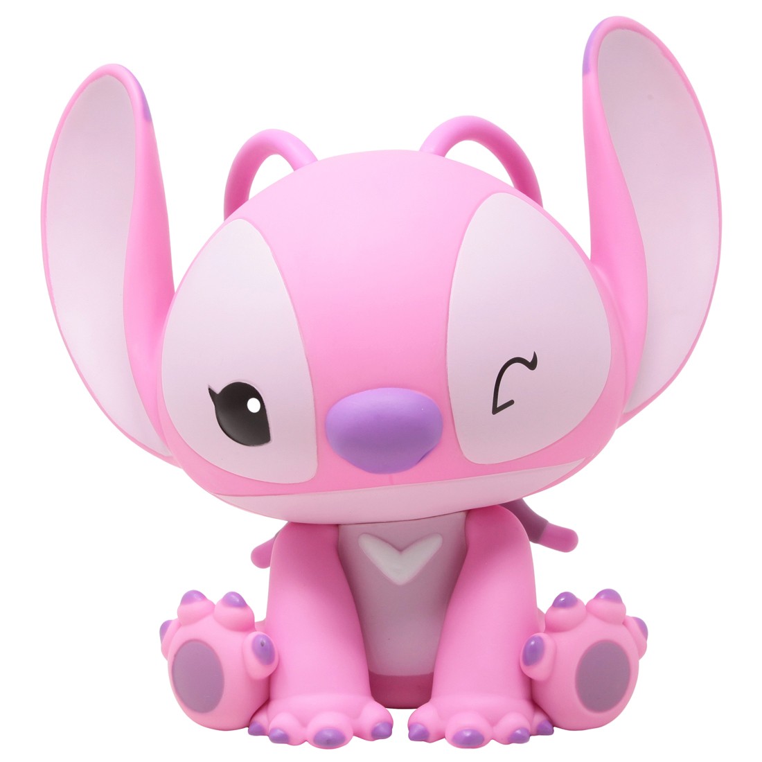 Monogram Disney Lilo And Stitch Angel Figural PVC Bank (pink)