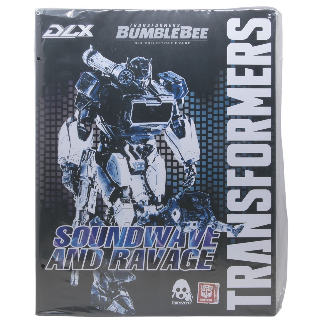 Threezero Transformers Bumblebee Soundwave And Ravage Deluxe Scale Figure (blue)