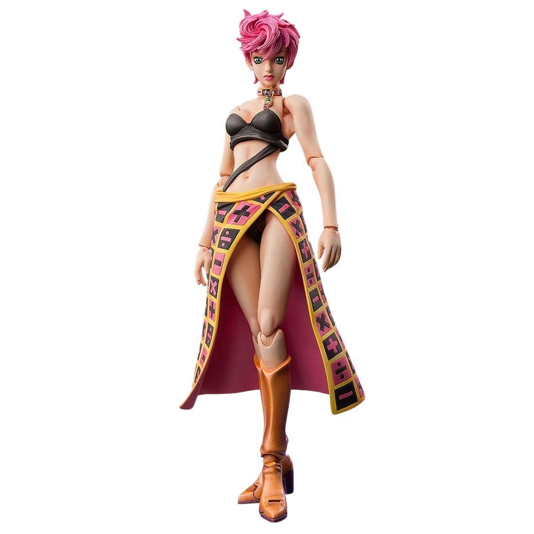 Medicos Super Action Statue JoJo's Bizarre Adventure Part 5 Golden Wind Trish Una Chozokado Figure (pink)