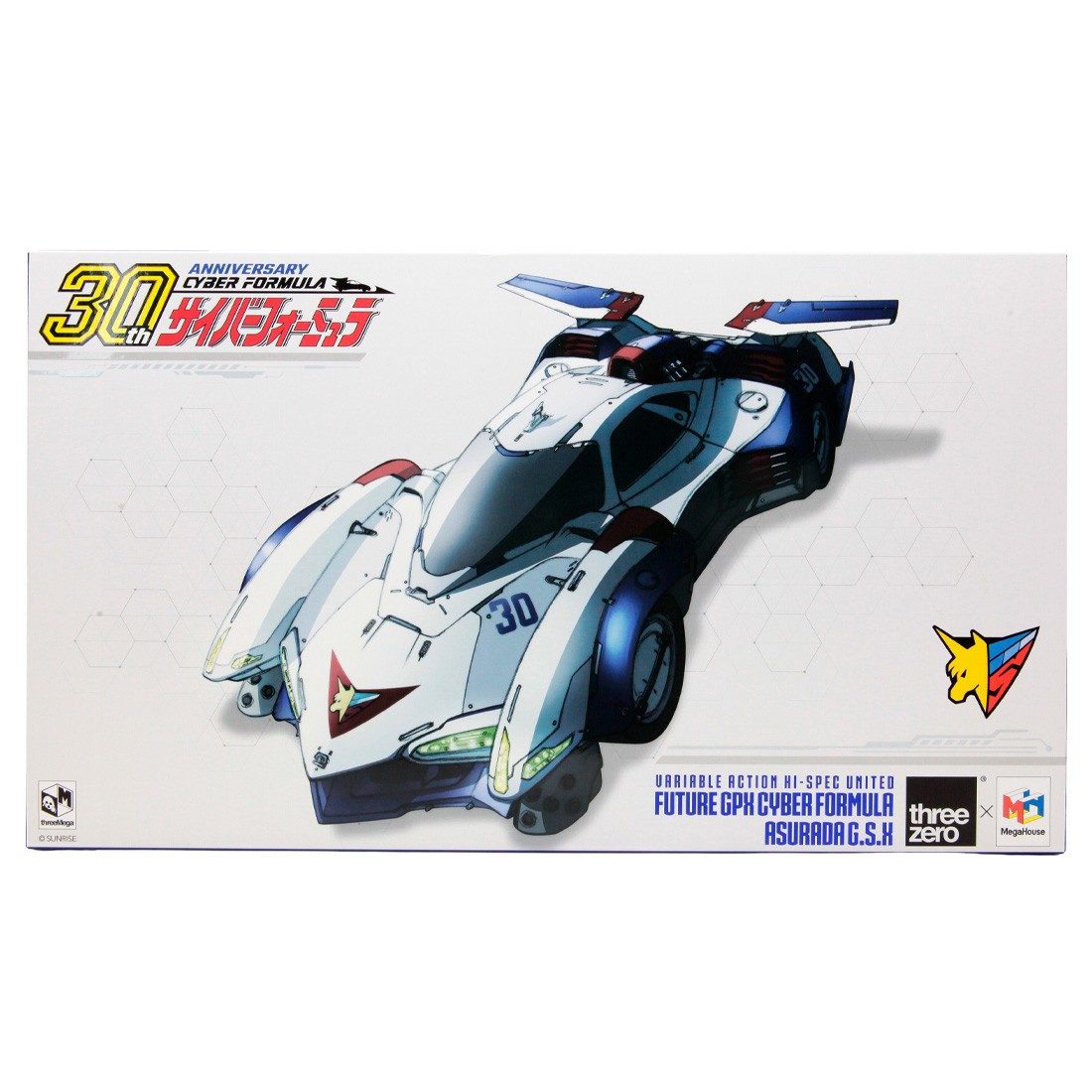 MegaHouse Variable Action Hi-SPEC UNITED Future GPX Cyber Formula Asurada Figure (white)