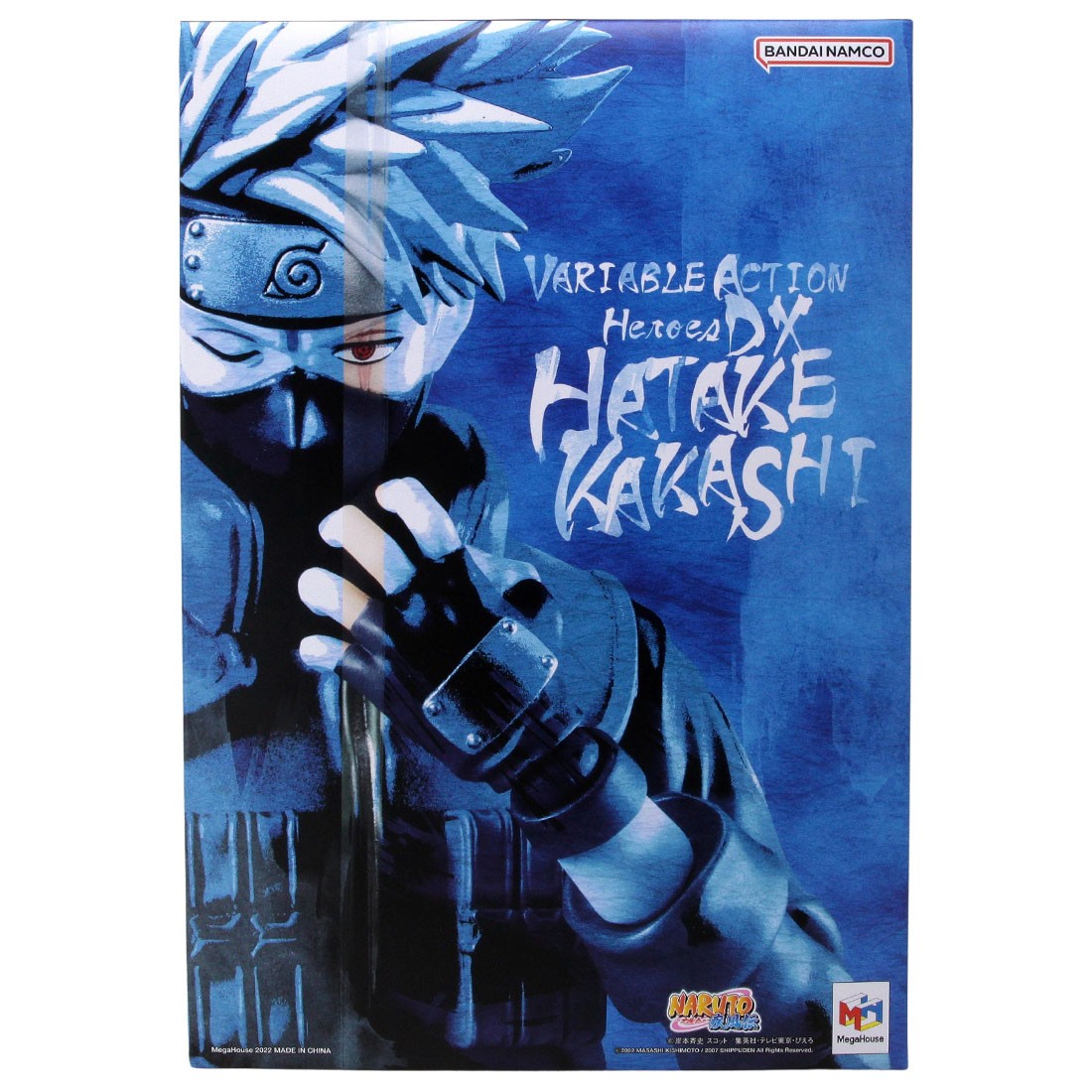 MegaHouse Variable Action Heroes DX Naruto Hatake Kakashi Figure Re-Run (navy)