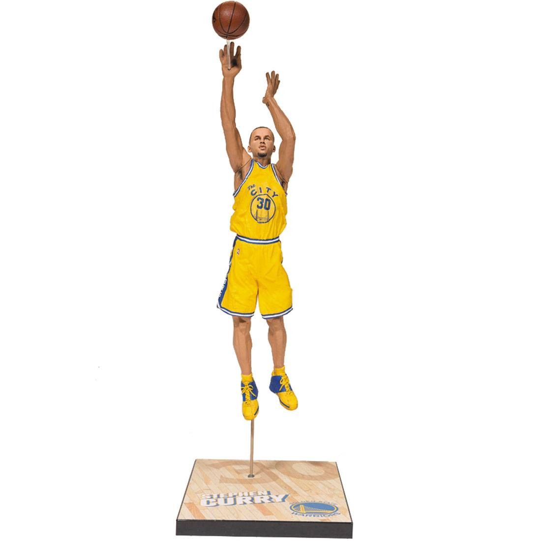McFarlane Toys Stephen Curry Golden State Warriors Series 28 NBA Figure - The City Version (yellow)