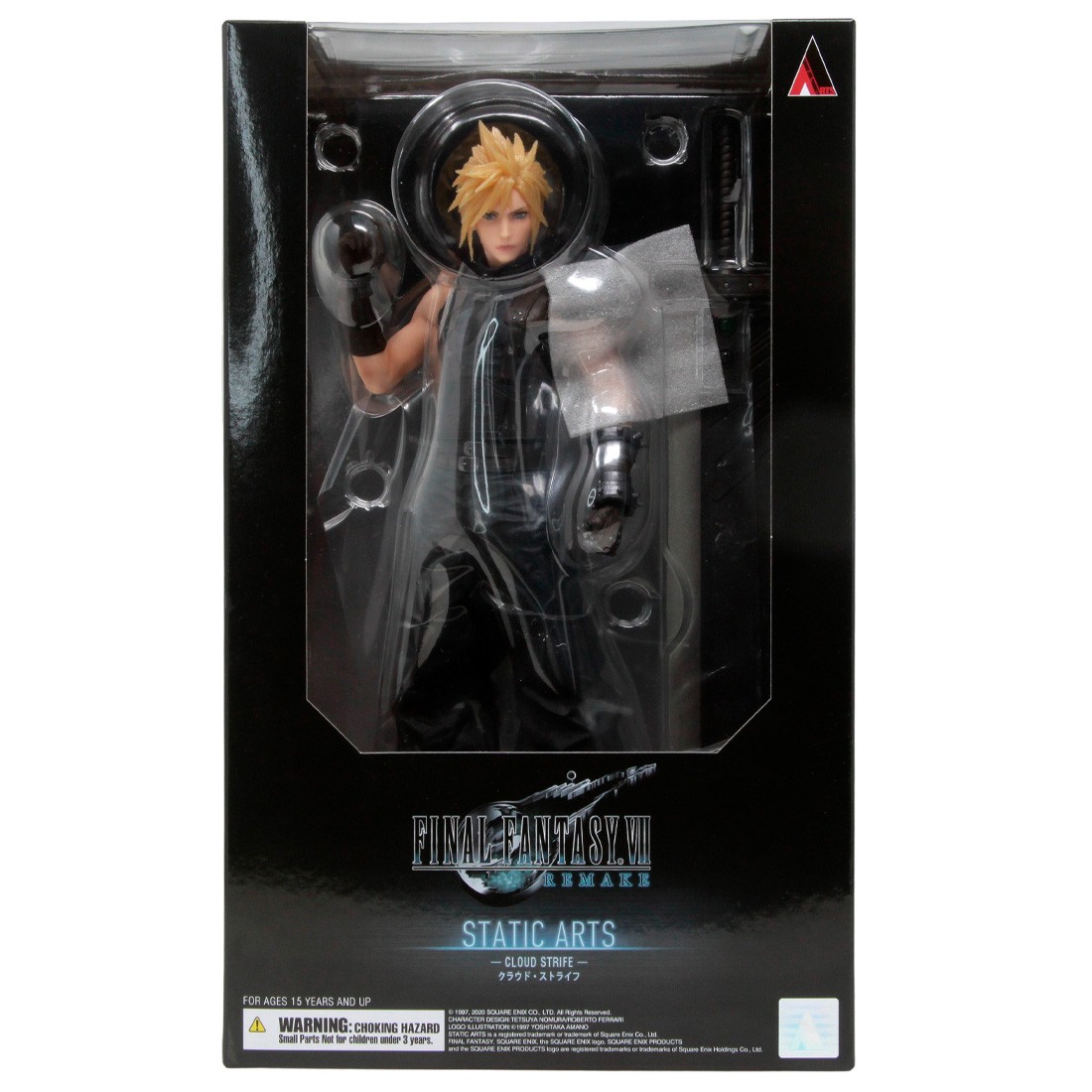 Square Enix Final Fantasy VII Remake Static Arts Cloud Strife Figure (black)