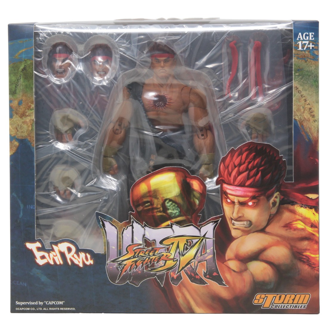 Storm Collectibles Ultimate Street Fighter IV Evil Ryu Action Figure (red)