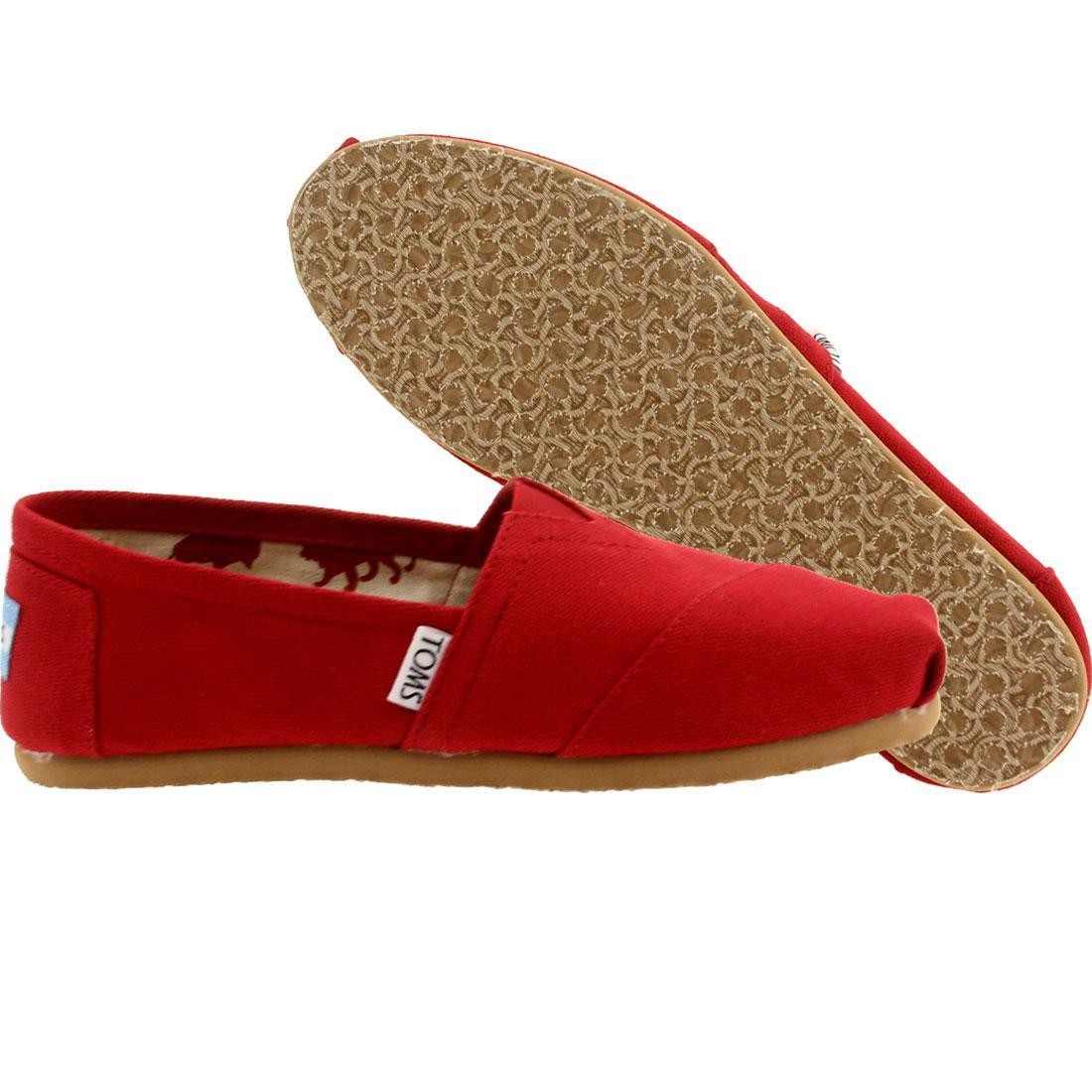 Toms Women Classics Canvas (red / red canvas)